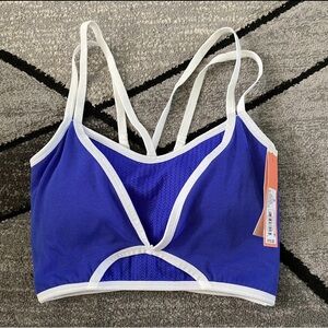 Colsie Royal Blue and White Sports Bra